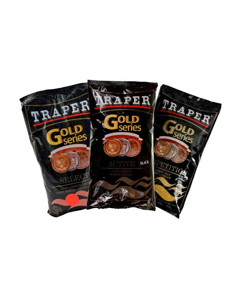 Traper Gold Series Groundbait 1kg Black