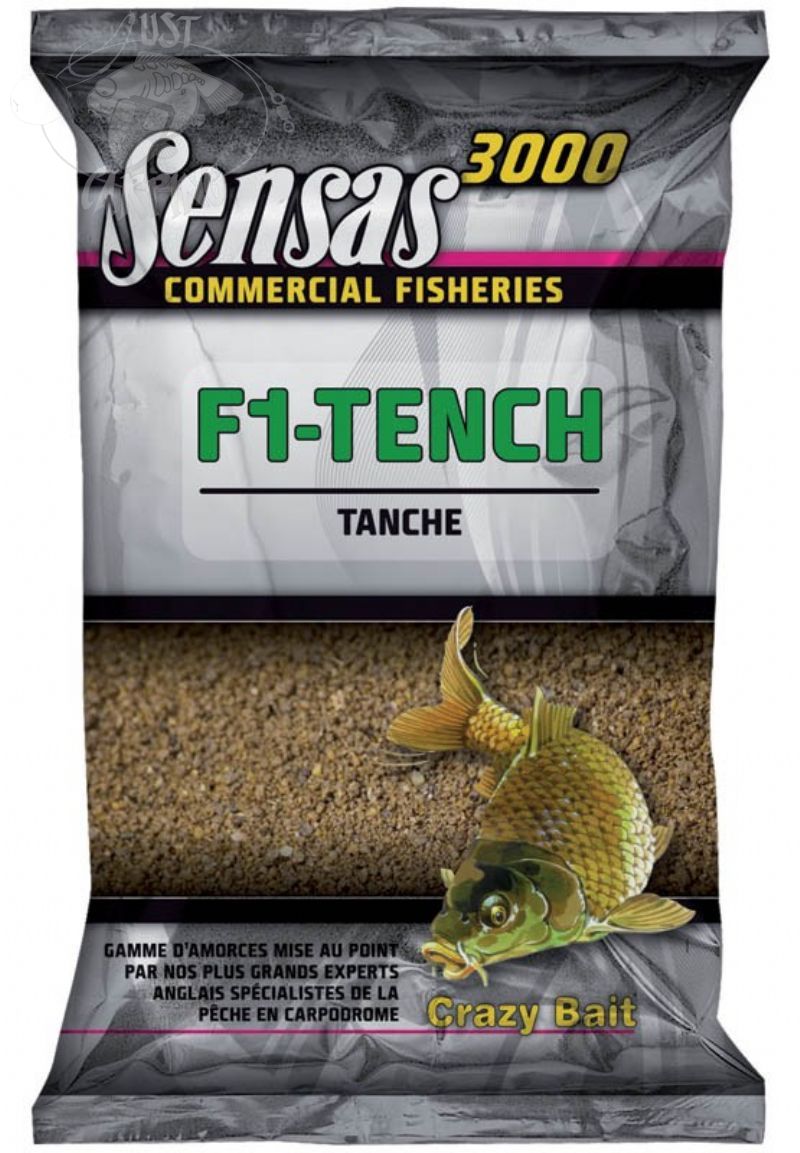 Sensas 3000 Commercial Fishery Range F1-Tench 1kg - Sweet fishmeal, Order  Online in Ireland