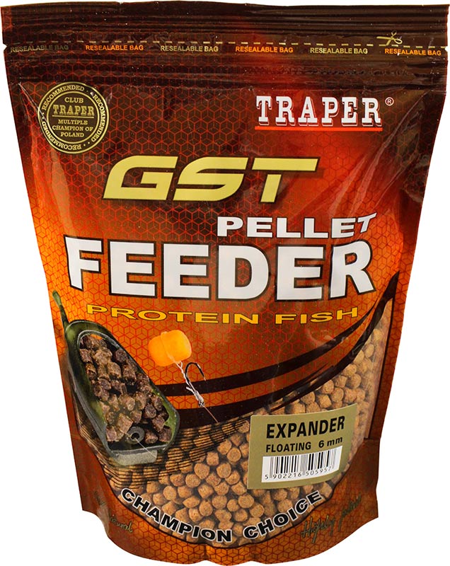 Traper GST Pellet Feeder Expander 6mm 500g Protein Fish
