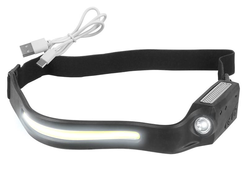 LED COB HEADLAMP STRIP + LED XPE, BL-G28, 4 LIGHTING MODES, MOTION SENSOR, BATTERY, TYPE C CABLE, WATERPROOF VIVADO