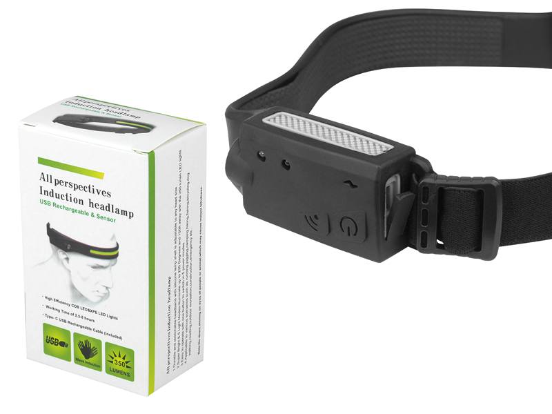 LED COB HEADLAMP STRIP + LED XPE, BL-G28, 4 LIGHTING MODES, MOTION SENSOR, BATTERY, TYPE C CABLE, WATERPROOF VIVADO