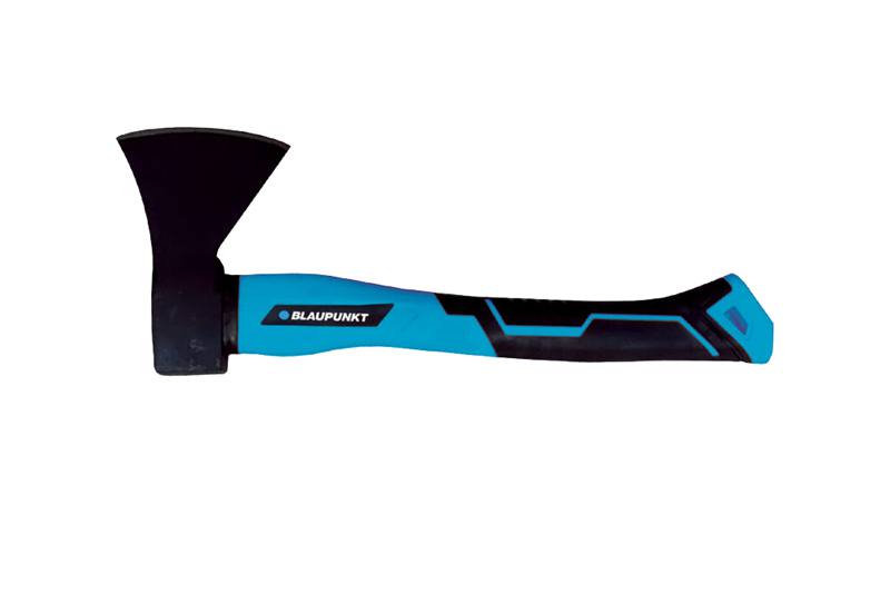 Blaupunkt 36cm 600g compact hand axe with blue anti-slip handle – ideal for camping, garden and outdoor use