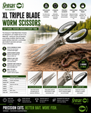 ✂️ Sensas XL Triple Blade Worm Scissors SENSAS