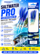 🎣 Dennett Saltwater Pro 3 Hook Blue Hokkai Rigs DENNETT