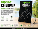 🪝 Korda Spinner B Barbless Hooks KORDA