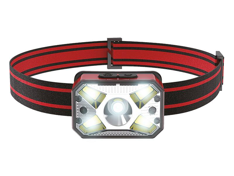LED HEADLAMP L2 5W 300LM + COB 3W 200LM MOTION SENSOR, 1200MAH BATTERY USB TYPE-C LAMEX