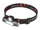 HEADLAMP LTC ALU LED SMD 60LM + COB 120LM, RECHARGEABLE 1200MAH, USB CHARGING, DETACHABLE LAMEX