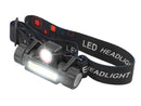 DETACHABLE HEADLAMP + MAGNET, 1 X LED 3 W + 1 X COB 2 W, BUILT-IN 900 MAH BATTERY, USB. HEADLAMP