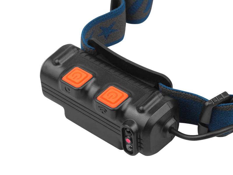 HEADLAMP LTC LED XPG 5W 300LM ZOOM + COB 400LM BATTERY MOTION SENSOR. 2000MAH USB TYPE-C LAMEX