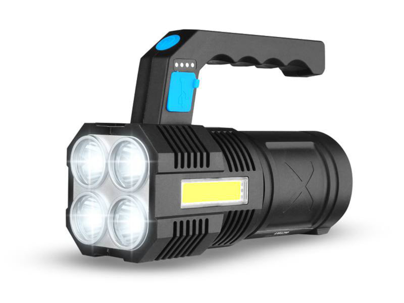 LED SEARCHLIGHT HAND TORCH 2000LM WITH BUILT-IN 800 MAH BATTERY