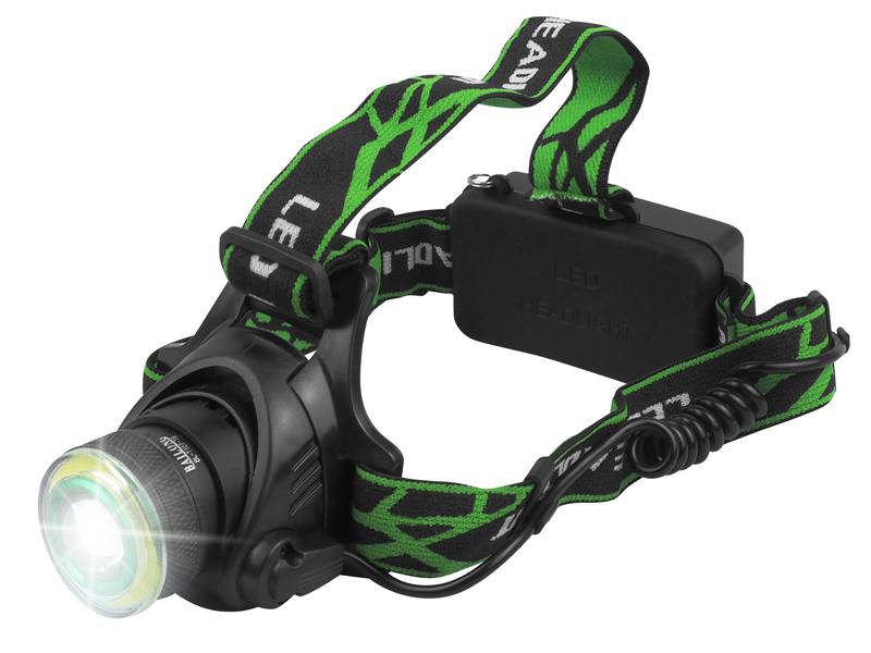 1 X CREE T6+COB LED HEADLAMP , ZOOM, RECHARGEABLE, (4 LIGHTING MODES)