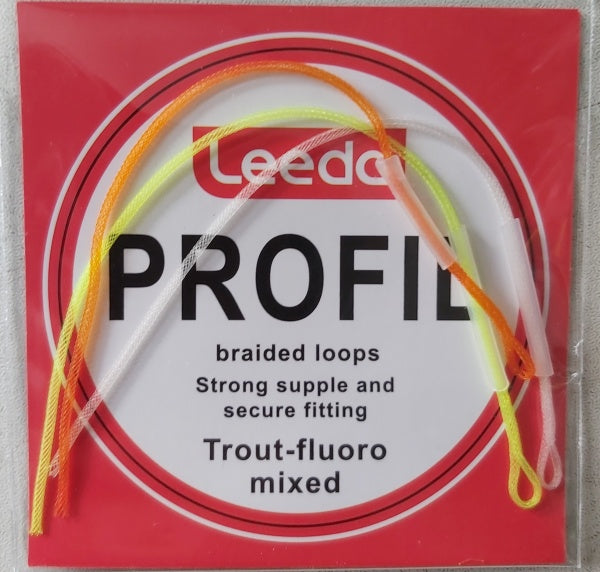 Leeda Profil Braided Loops Trout Flouro Mixed