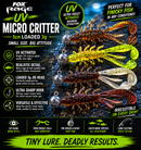 🎣 Fox Rage UV Micro Critter 5cm 4pcs loaded 3g FOX