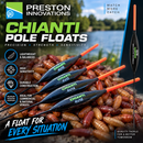 🟠 Preston Innovations Chianti Pole Floats PRESTON INNOVATIONS