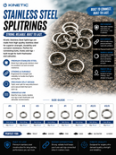 🎣 Kinetic Stainless Steel Splitrings KINETIC