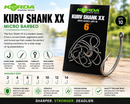 🪝 Korda Kurv Shank XX Micro Barbed Hooks KORDA