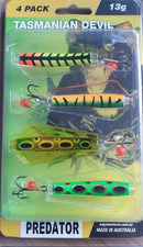 Tasmanian Devil 4 Pack Set 13.5g TASMANIAN