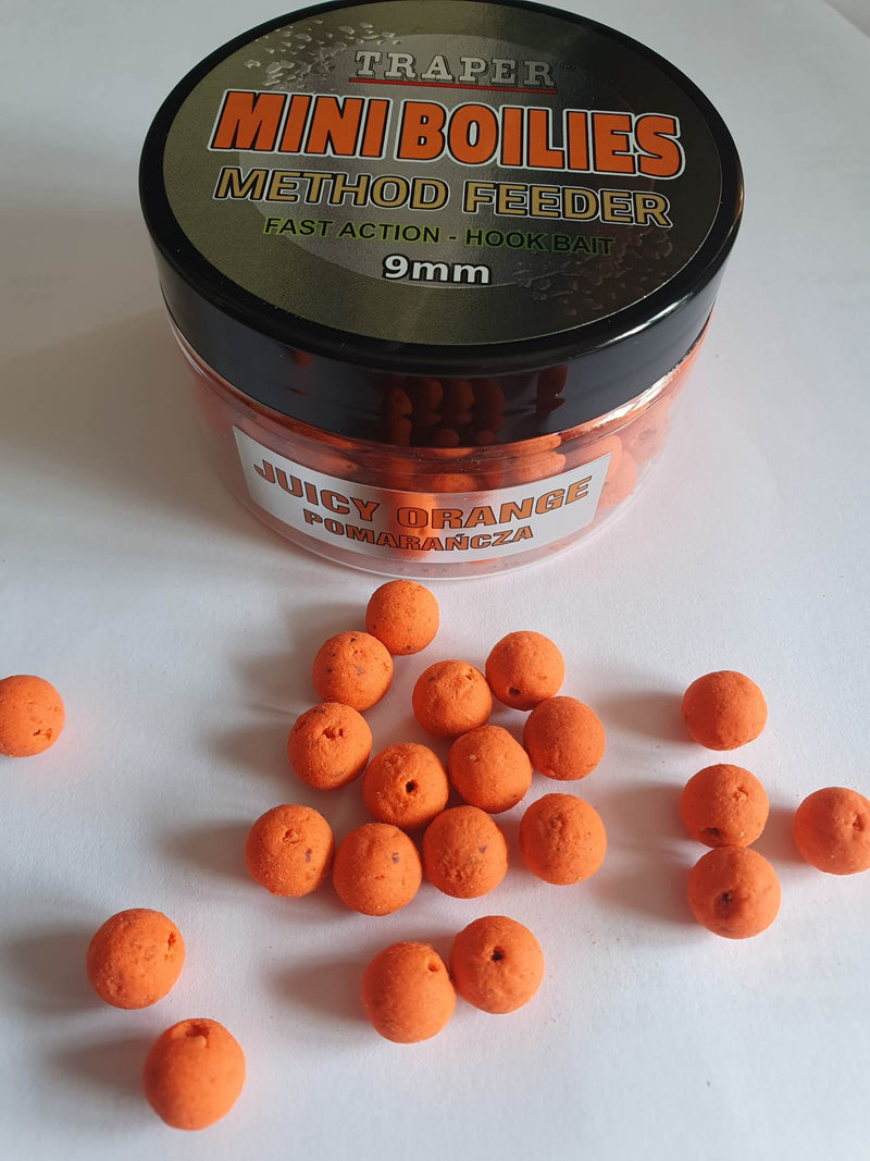 Traper mini boilies 9mm Juicy Orange