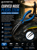 🎣 Kinetic Curved Nose Pliers 22cm KINETIC