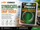 🪝 Dinsmores Syndicate 2 Hook Snap Tackle Semi Barbed DINSMORES