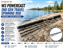 Westin W3 Powercast 3nd Gen Travel Spinning Rods WESTIN