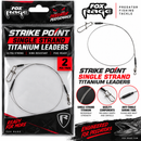 Fox Rage Strike Point Single Strand Titanium Leaders 2pcs/pack FOX