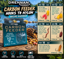 🪝 Drennan Carbon Feeder Hooks to Nylon - Micro Barbed DRENNAN