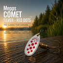 🎣 Mepps Comet Silver – Red Dots Spinner MEPPS