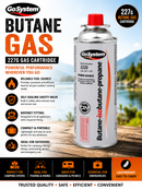 🔥 Go System 227g Butane Gas Canisters GO SYSTEM