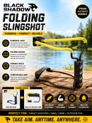 🏹 Black Shadow Folding Slingshot DENNETT