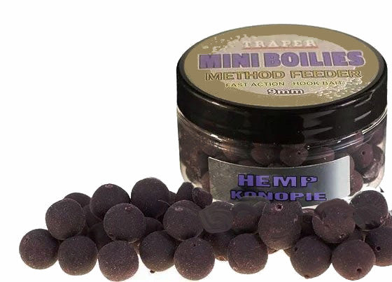 Traper mini boilies 9mm  Hemp TRAPER
