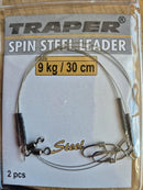 🎣 Traper Spinning Steel Traces – 2 Pack Predator Leaders TRAPER