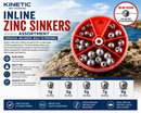 🎣 Kinetic Inline Zinc Sinkers Assortment KINETIC