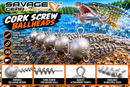🪝 Savage Gear Cork Screw Ballheads SAVAGE GEAR