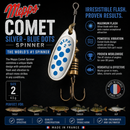 🎣 Mepps Comet Silver – Blue Dots Spinners MEPPS