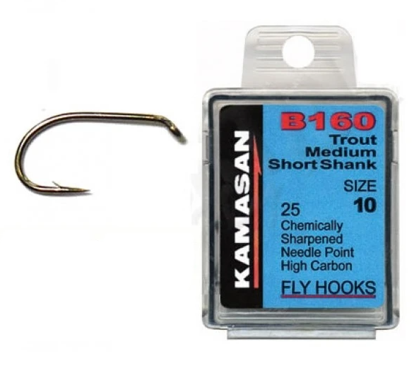 Kamasan B160 Trout Fly Tying Hooks