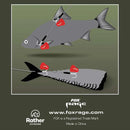 Fox Rage Predator Twin Treble Trace 50cm Barbed FOX