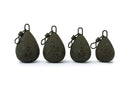 Fox Camotex Swivel Flat Pear Lead – camouflage carp fishing weight with swivel attachment