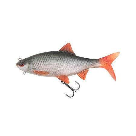 Realistic roach imitation soft lure for pike