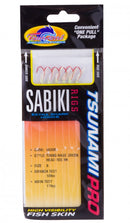 Sabiki Red Head - Red Japanese hooks TSUNAMI