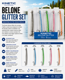 Kinetic Belone Glitter Set reflective sea fishing lures for sea trout mackerel garfish and cod