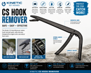 Kinetic CS Hook Remover stainless steel fishing tool for safe hook removal from predator and saltwater fish. VIVADO
