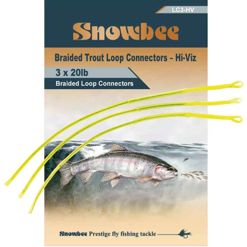 Snowbee Braided Trout Loop Connector Hi-Viz