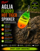 Mepps Aglia Fluoro Hot Tiger Spinners VIVADO