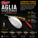 Mepps Aglia Silver Spinners VIVADO