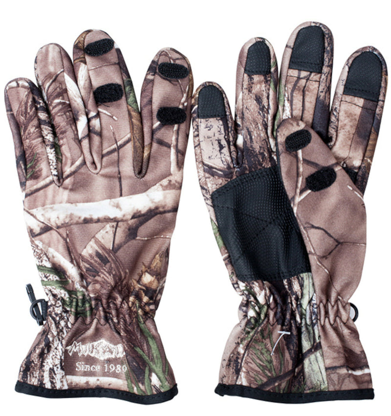 Mikado camouflage outdoor gloves for fishing and hunting