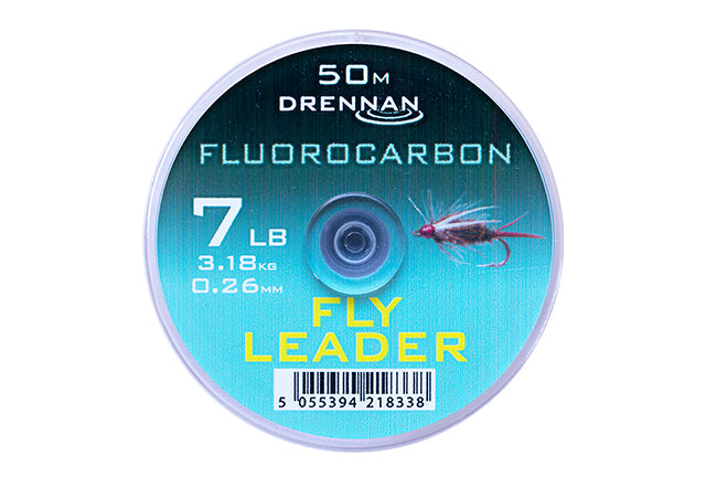 Drennan Fluorocarbon Fly Leader 50m