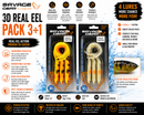 Savage Gear 3D Real Eel Pack 15cm 3+1 realistic soft eel lure with curly tail and jig head for pike, perch and zander fishing. VIVADO