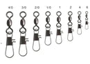 Dennett Nickel Crane Interlock Swivels 10 per Bag DENNETT