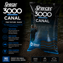 Sensas 3000 Canal Fine Texture Black 1kg 